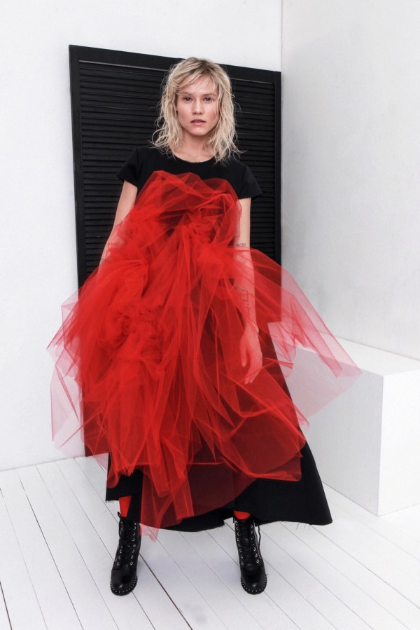 RED TULLE DRESS 