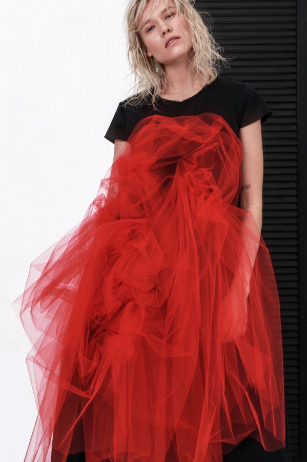 RED TULLE DRESS 