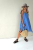 Asymmetrical dress with thin straps