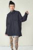 BLACK ASYMMETRICAL SHIRT LONDON