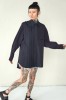 BLACK ASYMMETRICAL SHIRT LONDON