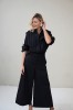 BLACK ASYMMETRICAL SHIRT LONDON