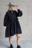 BLACK COTTON DRESS MALAGA