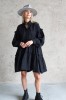 BLACK COTTON DRESS MALAGA