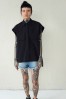 BLACK COTTON SHIRT TOKYO