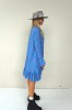 BOHO BLUE DRESS WITH LONG SLEEVES
