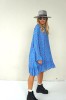 BOHO BLUE DRESS WITH LONG SLEEVES