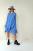 BOHO BLUE DRESS WITH LONG SLEEVES
