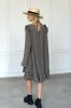 Boho  brown dress with long sleeves