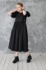 Dress Tallinn, Black ruffle dress, Plus size black dress