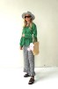 SUMMER COTTON PANTS WITH RUFFLES AT THE BOTTOM
