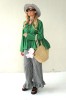 SUMMER COTTON PANTS WITH RUFFLES AT THE BOTTOM