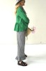 SUMMER COTTON PANTS WITH RUFFLES AT THE BOTTOM