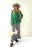 SUMMER COTTON PANTS WITH RUFFLES AT THE BOTTOM