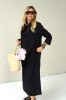 LOOSE SILHOUETTE LONG LINEN DRESS 
