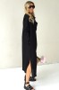 LOOSE SILHOUETTE LONG LINEN DRESS 