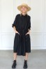 Oversized linen shirt dress