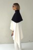 SHOULDER CAPE WITH ZIPPER AT THE BACK