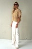 3D EFFECT FLORAL PATTERN BLOUSE