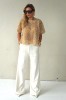 3D EFFECT FLORAL PATTERN BLOUSE