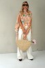 FLORAL BLOUSE WITH RIBBON
