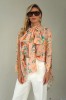 FLORAL BLOUSE WITH RIBBON