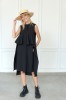 black dress with details on the front 