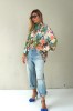 Floral viscose long shirts