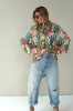 Floral viscose long shirts