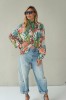 Floral viscose long shirts