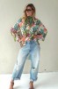 Floral viscose long shirts