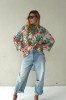 Floral viscose long shirts
