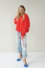 Luxurious linen blouse ties with laces