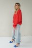 Luxurious linen blouse ties with laces