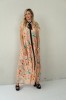 LONG FLOWING FLORAL DRESS WITH BLACK RIBBON
