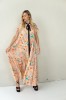 LONG FLOWING FLORAL DRESS WITH BLACK RIBBON