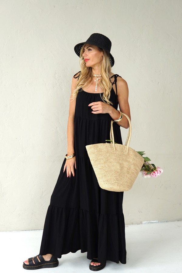 Long flowing viscose dress