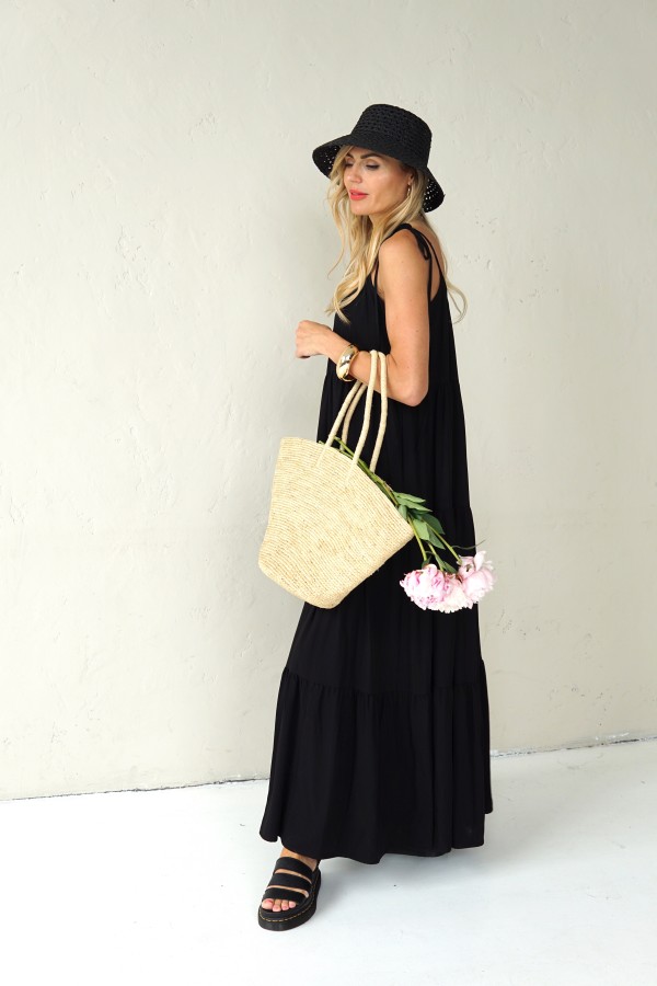 Long flowing viscose dress