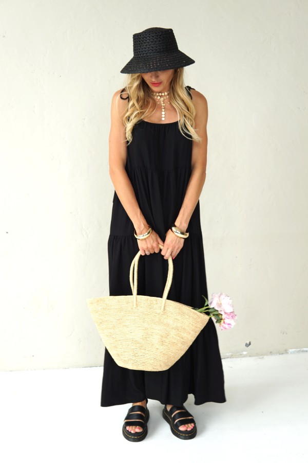 Long flowing viscose dress