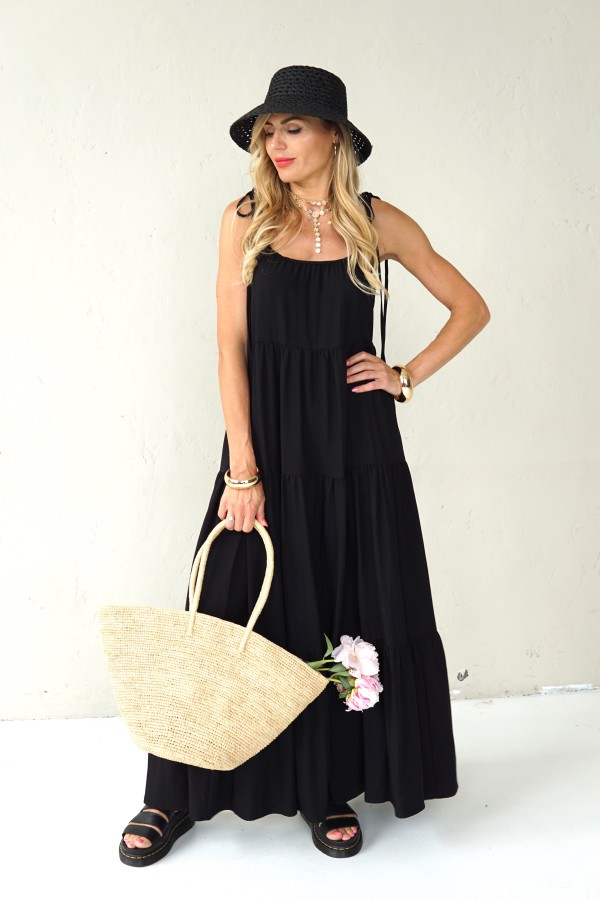 Long flowing viscose dress