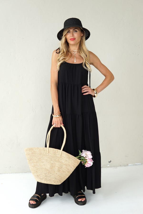 Long flowing viscose dress
