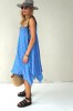 Asymmetrical dress with thin straps