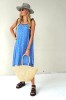Asymmetrical dress with thin straps