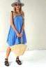 Asymmetrical dress with thin straps
