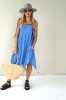 Asymmetrical dress with thin straps