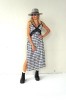Plaid dress with thin straps