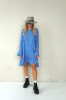 BOHO BLUE DRESS WITH LONG SLEEVES