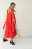ROMANTIC LINEN RED DRESS