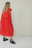 ROMANTIC LINEN RED DRESS