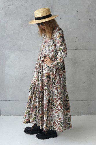 long flowery dress